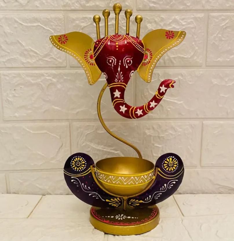 DiviLite Ganeshawith Tealight Candle Holder