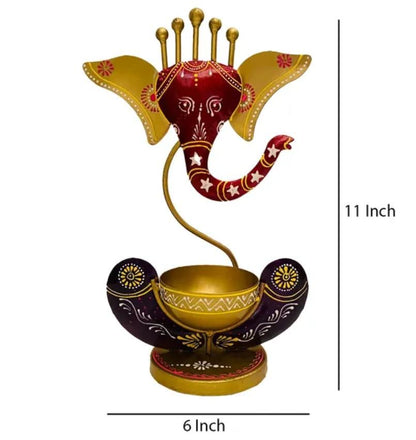 DiviLite Ganeshawith Tealight Candle Holder