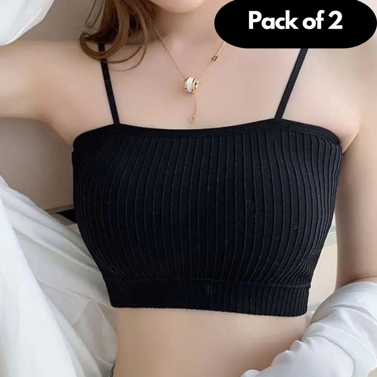 Seamless Silk Padded Bralette Bra